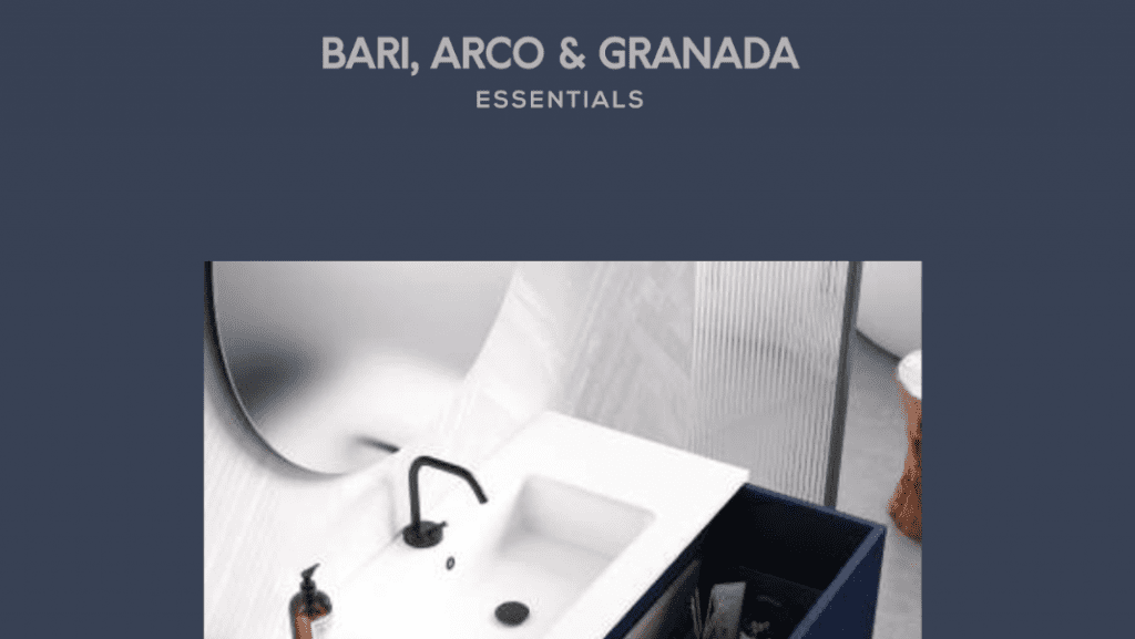 Collections exclusives de salles de bain.